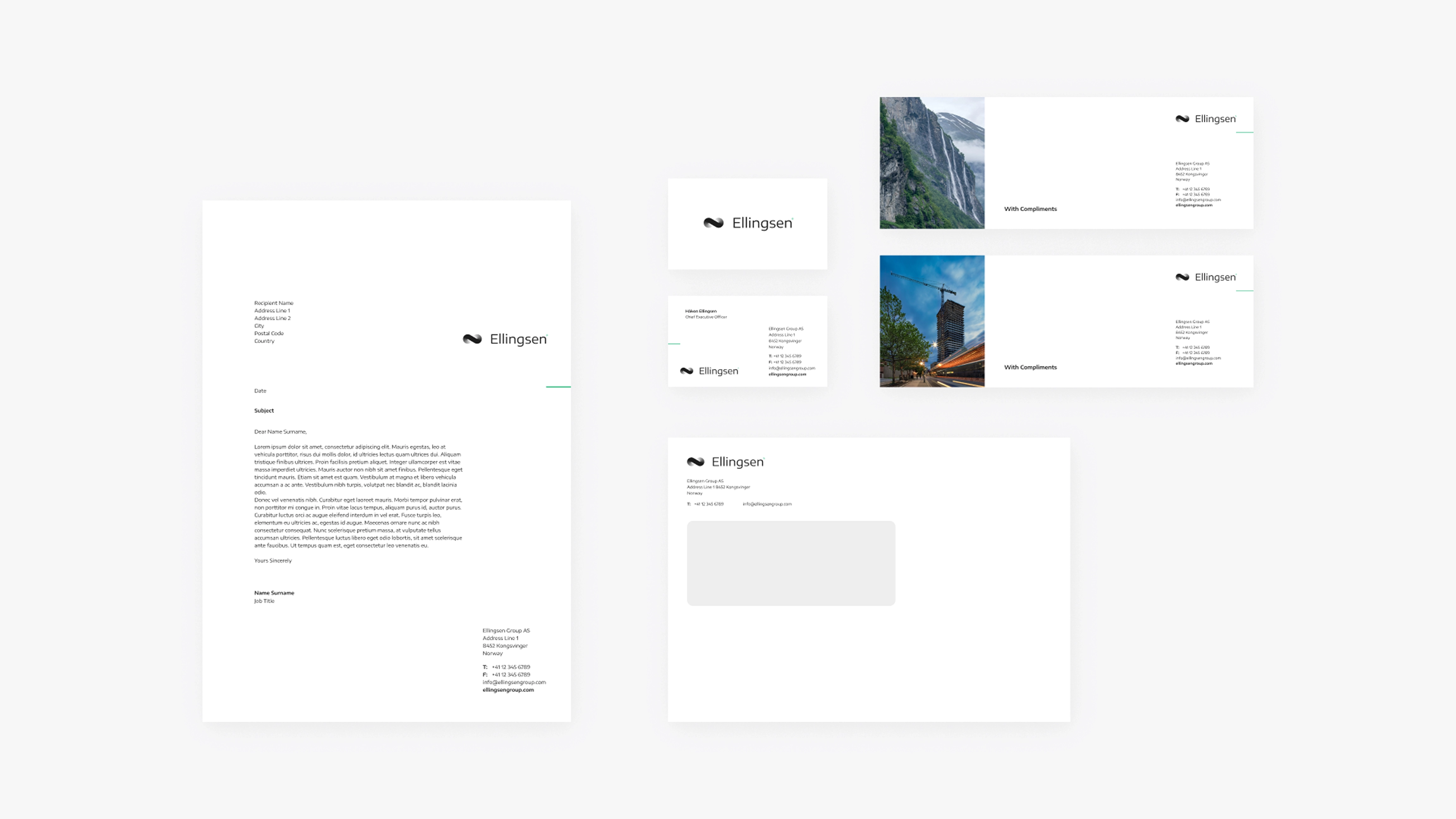 It couldn't be missing. Ellingsen Group's stationery.