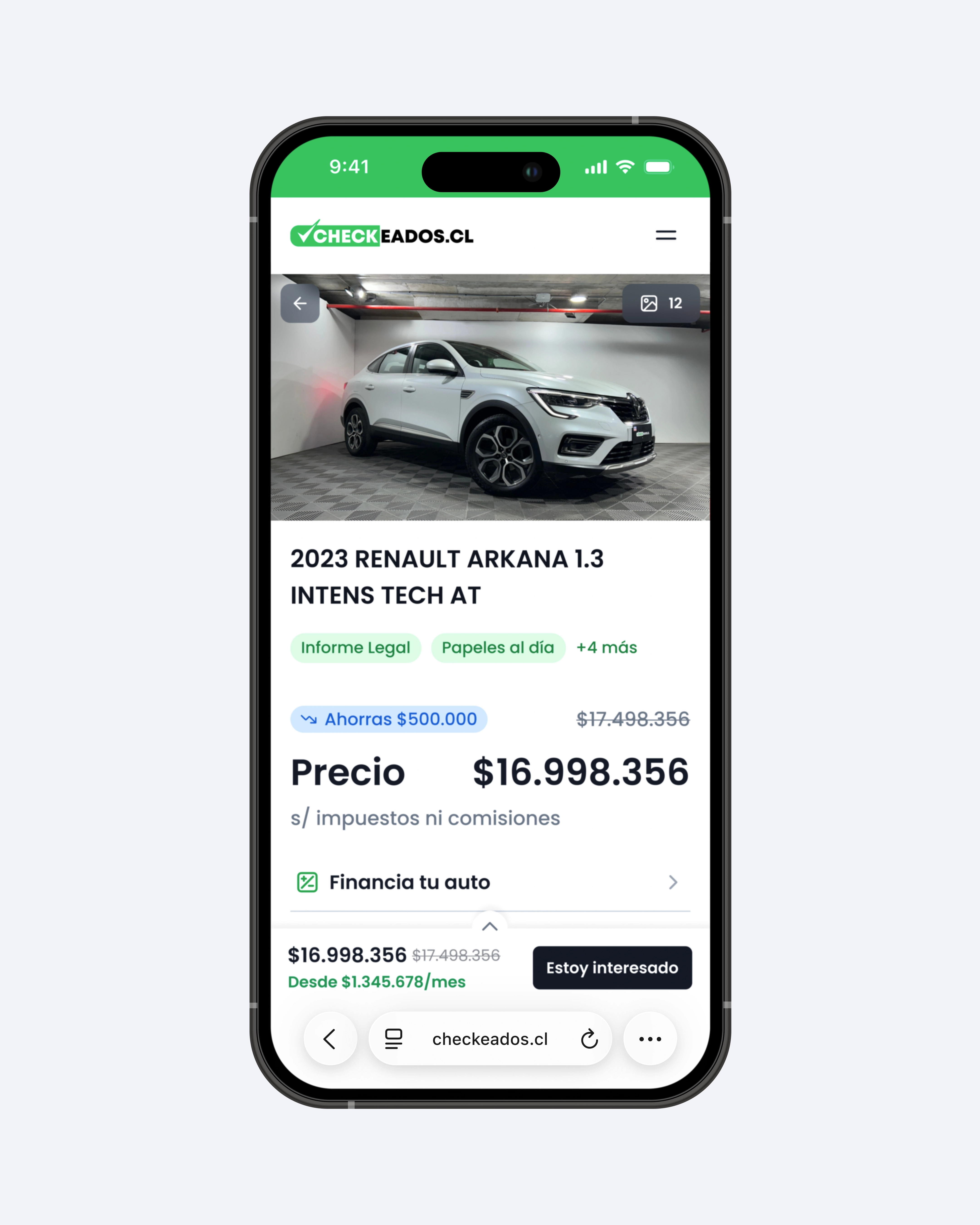 Car detail on Checkeados