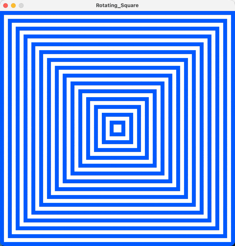 Rotating Square 3d animation